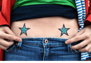 cute stomach tattoos for women