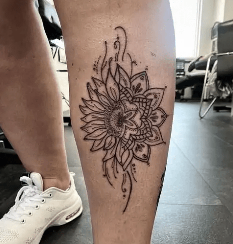 First time pepper-shading on skin and first shin tattoo! Done by Tessa  McClish at Cardinal Ink in Mentor, OH. : r/TattooApprentice